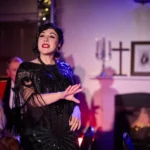 Actress in vintage clothing