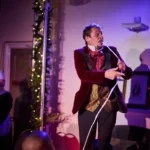 Actor pulling out string out of mouth