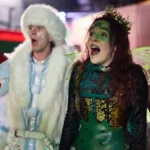Actress dresssed as fairy and Actor dressed as Frostie