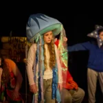 Actress dressed as octopus